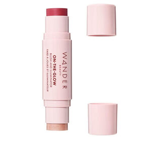 Wander Beauty On-the-Glow Cream Blush Illuminator Strawberry Fields Cheek Lip